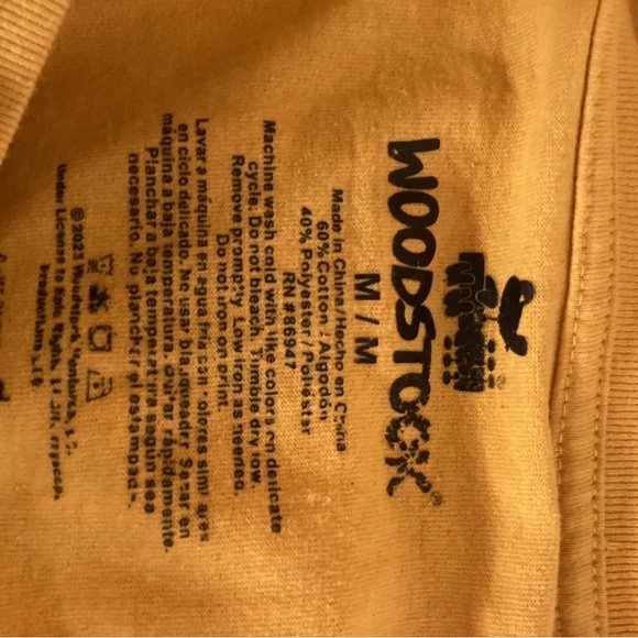 Woodstock Yellow Graphic Tee - Short Sleeve - Picture 3 of 3